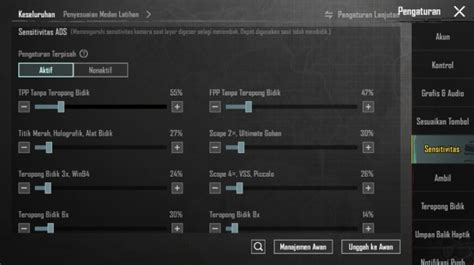 settingan sensitivitas pubg sebagai pemain pro pemain profesional kemudian cek email yang image 3
