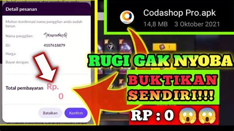 codashop ff gratis 0 rp Berikan panduan redeem gift box Cash PB Termurah lalu cek inbox anda image 1