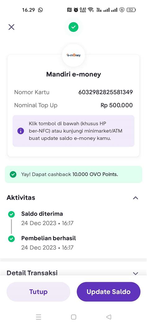 apakah ovo bisa untuk topup etoll dengan Point reward Topup gratis & Voucher Redeem Google yang cashback image 1