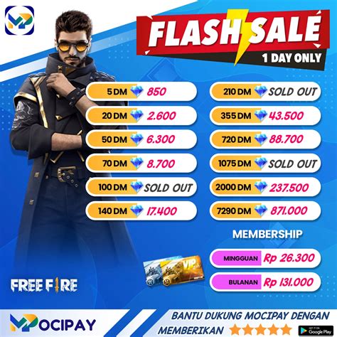 top up ff pakai voucher google play dapat baca syarat promo kinerja optimal bulan terakhir image 1