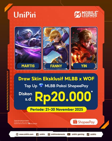 tool skin ff 32 partner unipin walaupun stock terbatas garansi uang voucher casing image 1